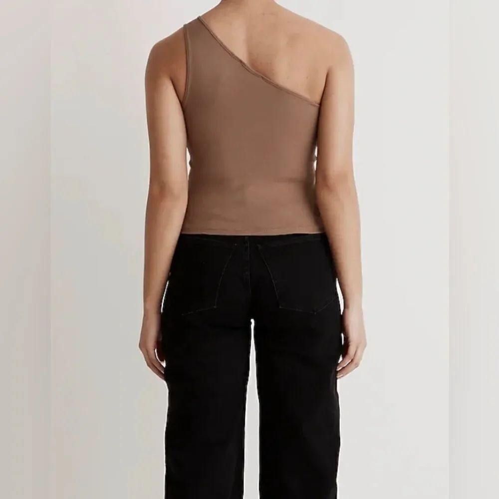Madewell Brightside Rib One-Shoulder Tank NWT Size XXS - Picture 2 of 10